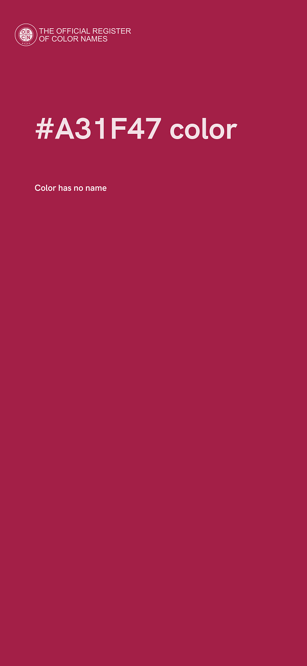 #A31F47 color image