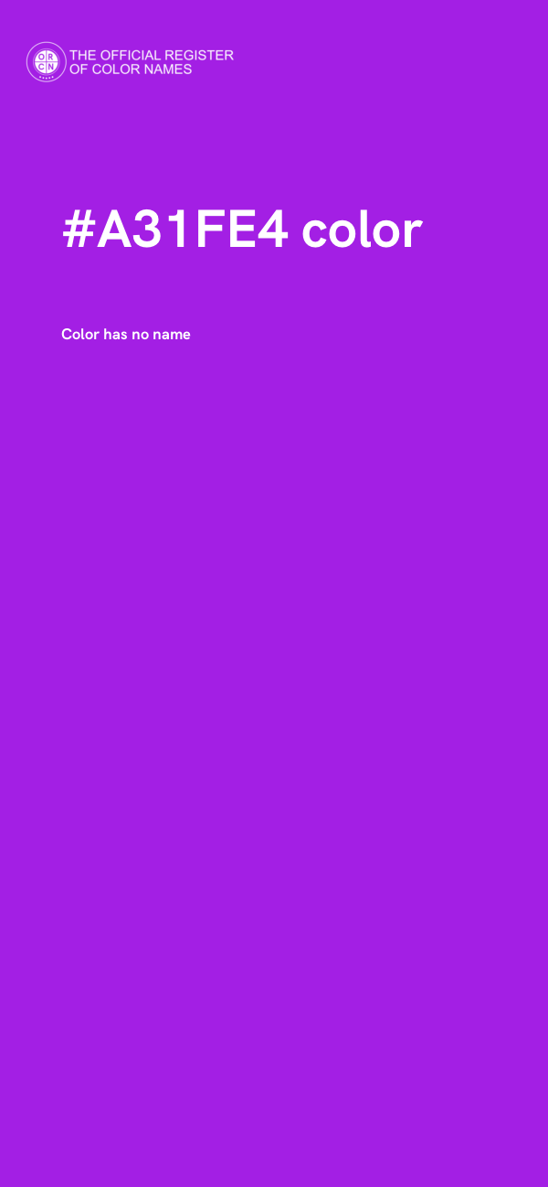 #A31FE4 color image