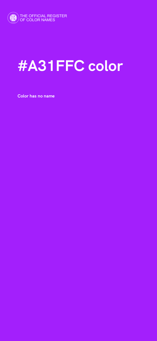 #A31FFC color image