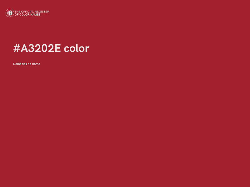 #A3202E color image