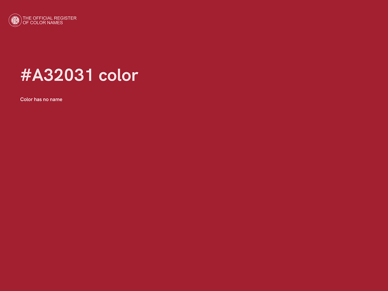 #A32031 color image