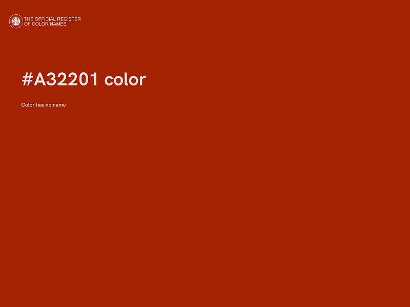 #A32201 color image