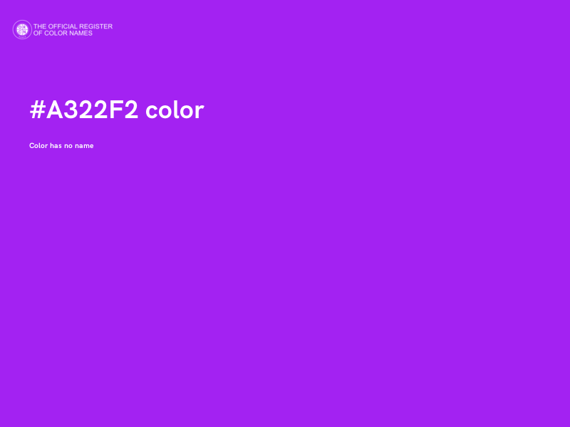 #A322F2 color image