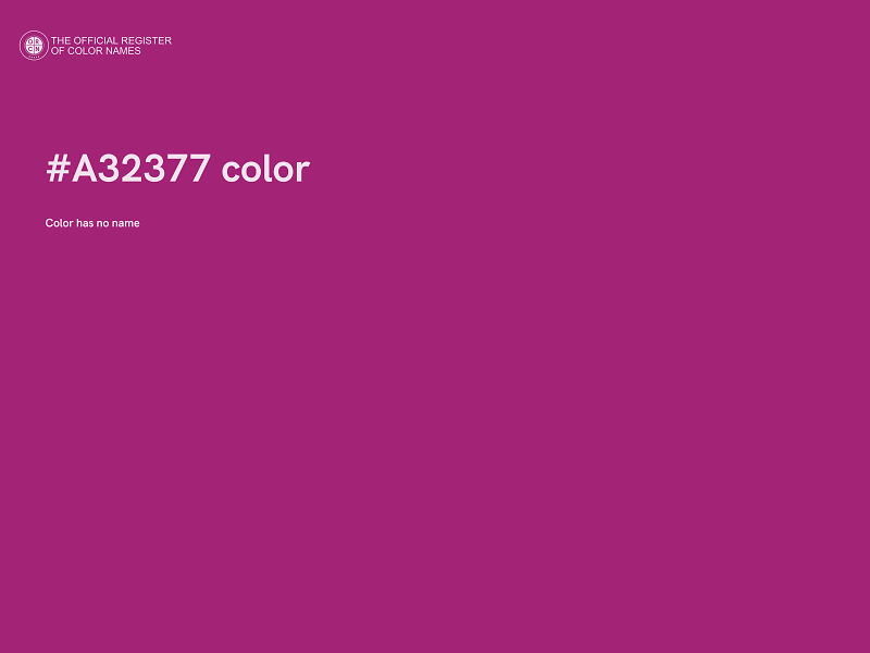 #A32377 color image