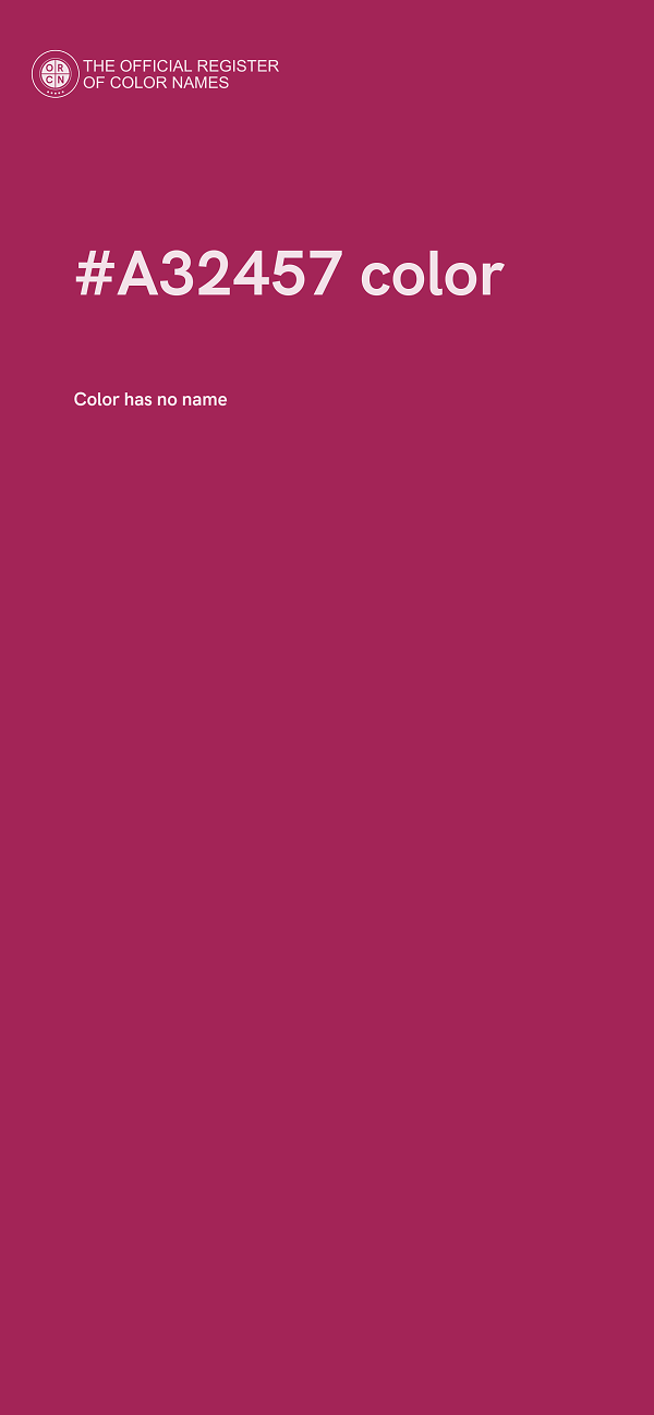 #A32457 color image