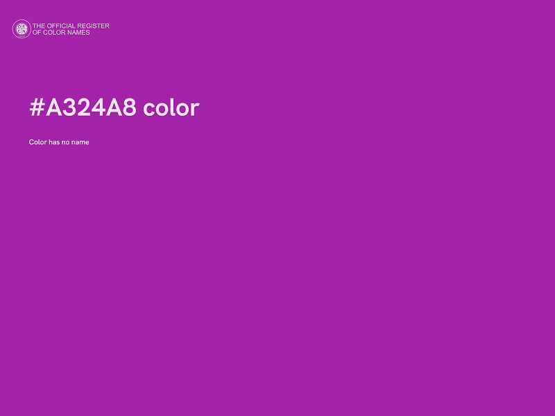 #A324A8 color image
