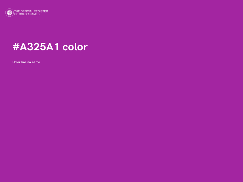 #A325A1 color image