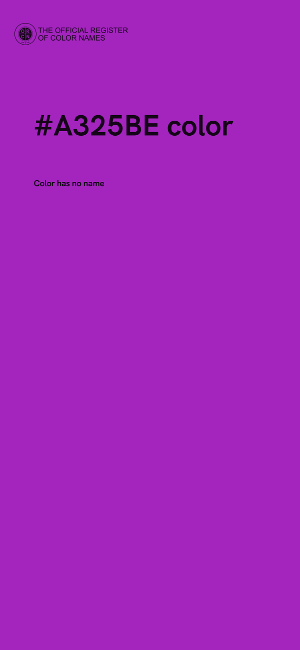 #A325BE color image