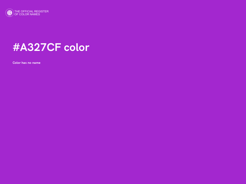 #A327CF color image