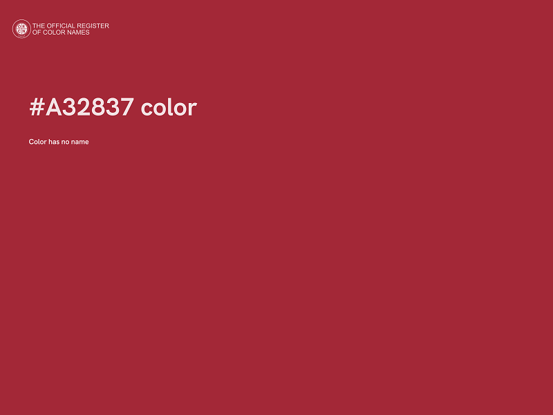 #A32837 color image
