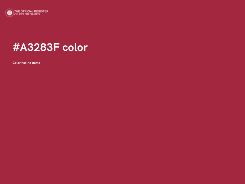 #A3283F color image