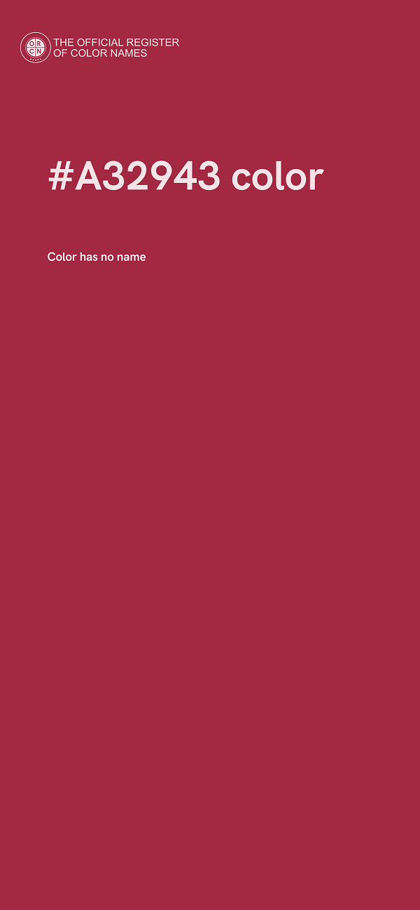 #A32943 color image