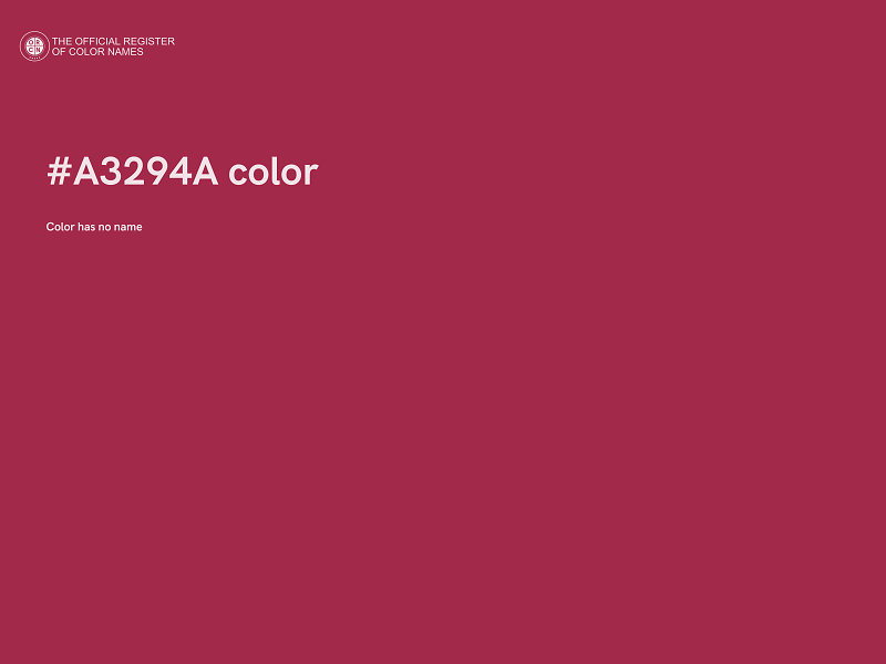 #A3294A color image