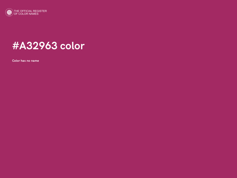 #A32963 color image