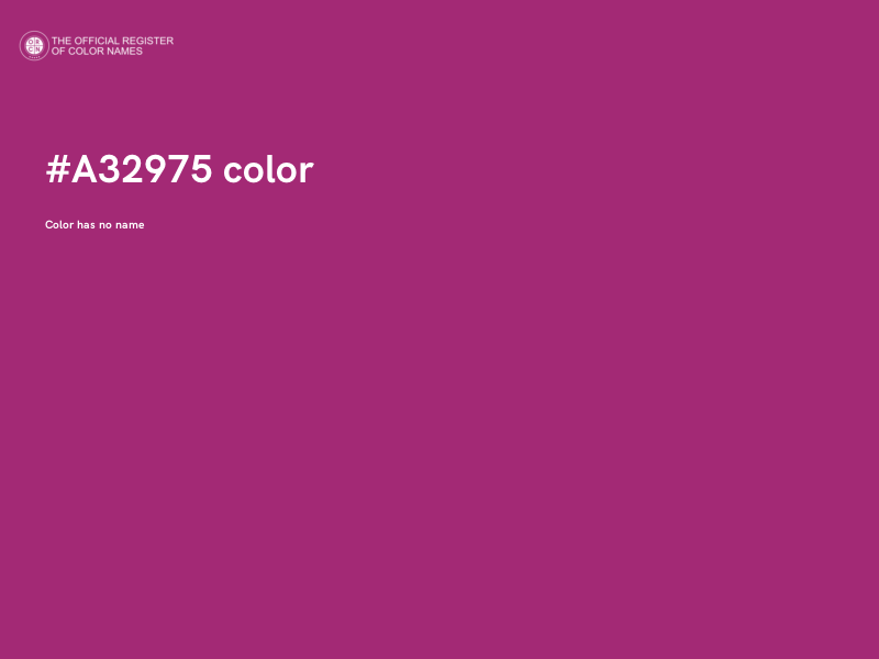 #A32975 color image