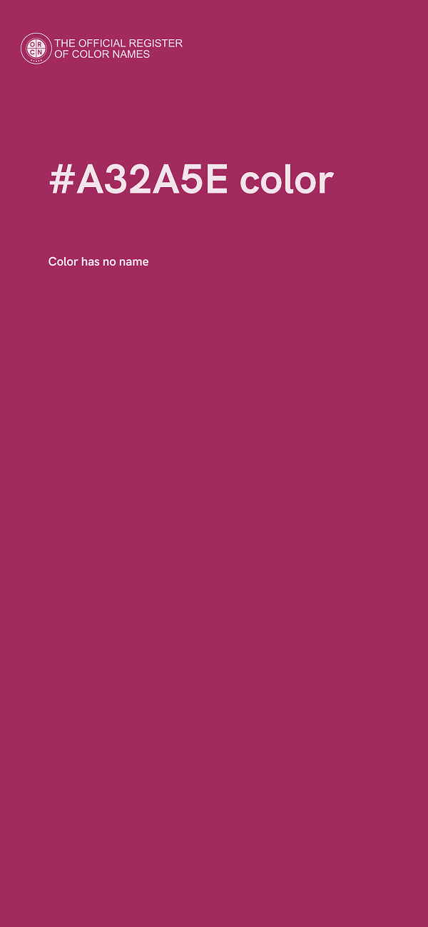 #A32A5E color image