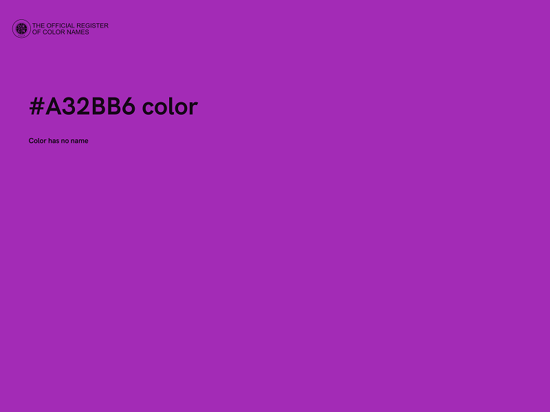 #A32BB6 color image