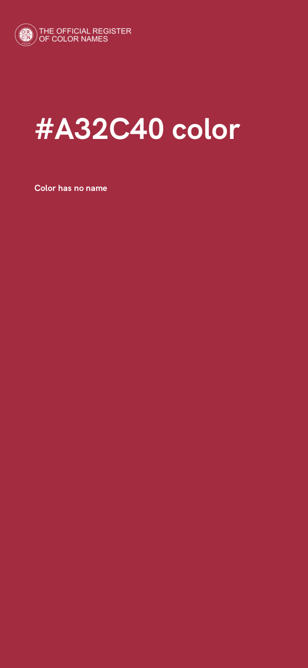#A32C40 color image