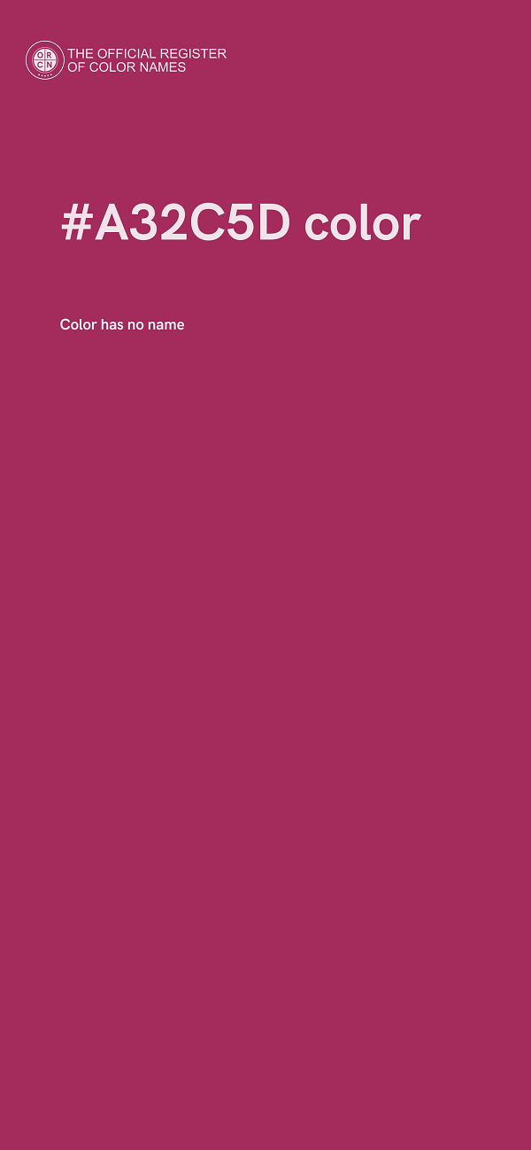 #A32C5D color image