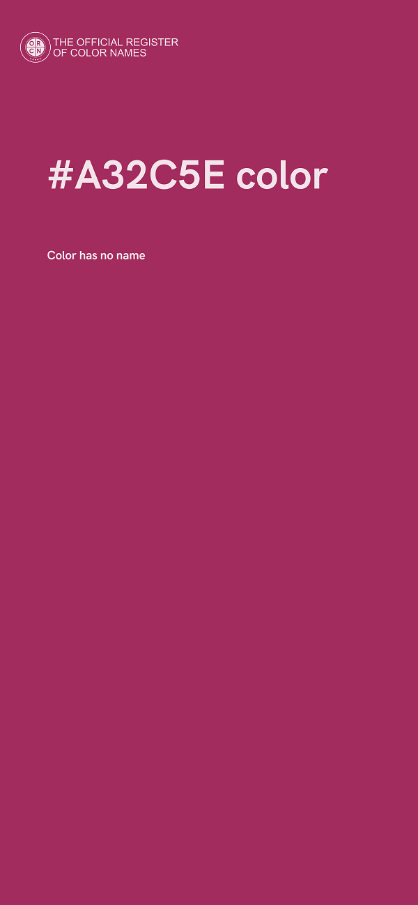 #A32C5E color image
