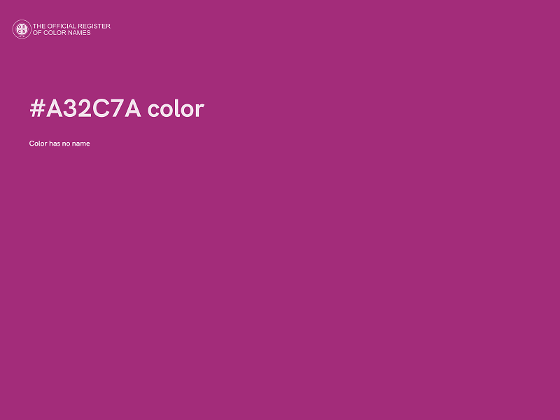 #A32C7A color image
