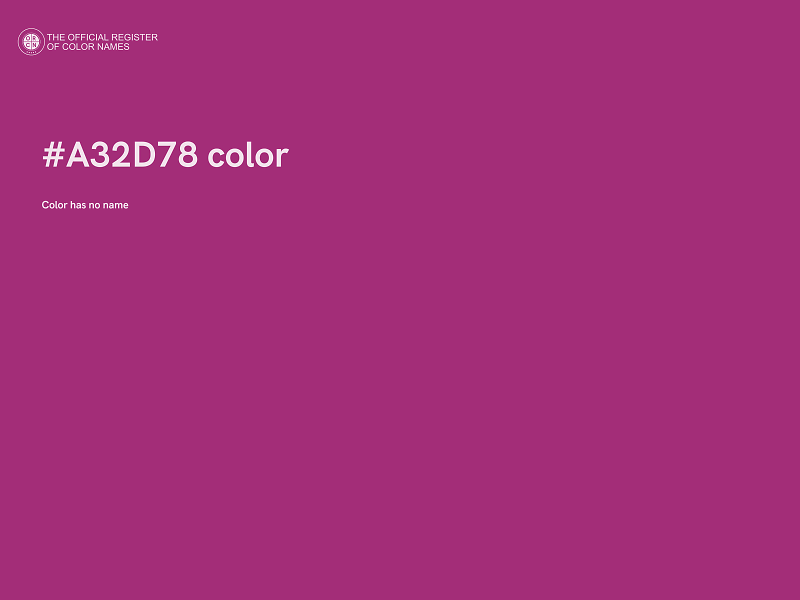 #A32D78 color image