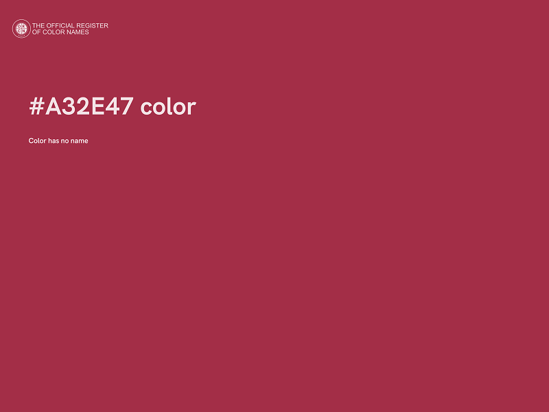 #A32E47 color image