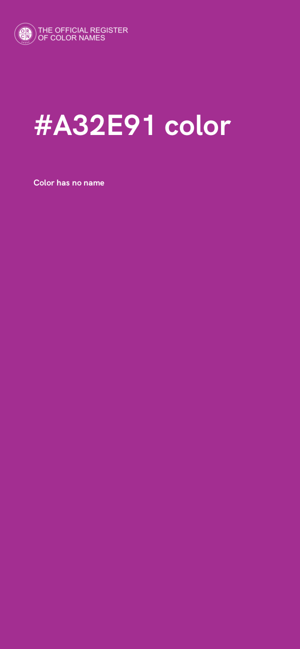 #A32E91 color image