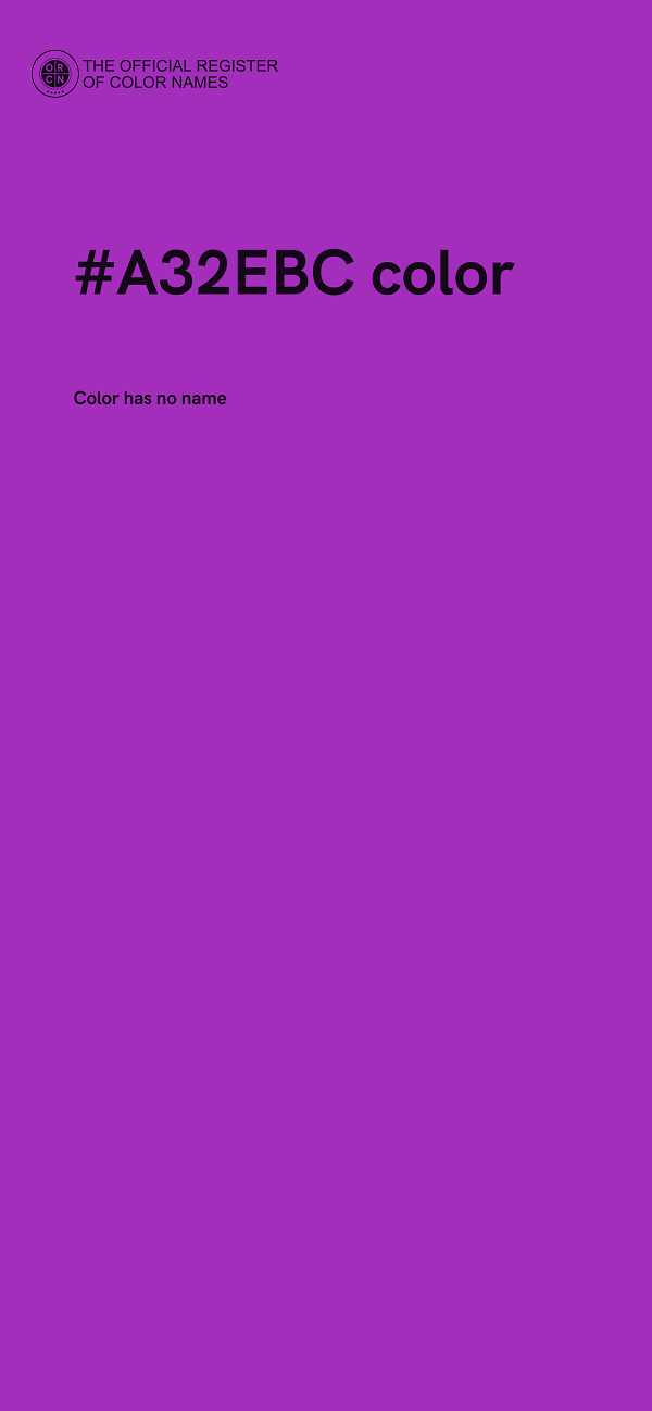 #A32EBC color image