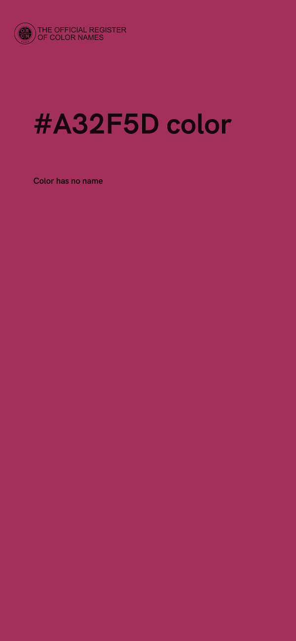 #A32F5D color image