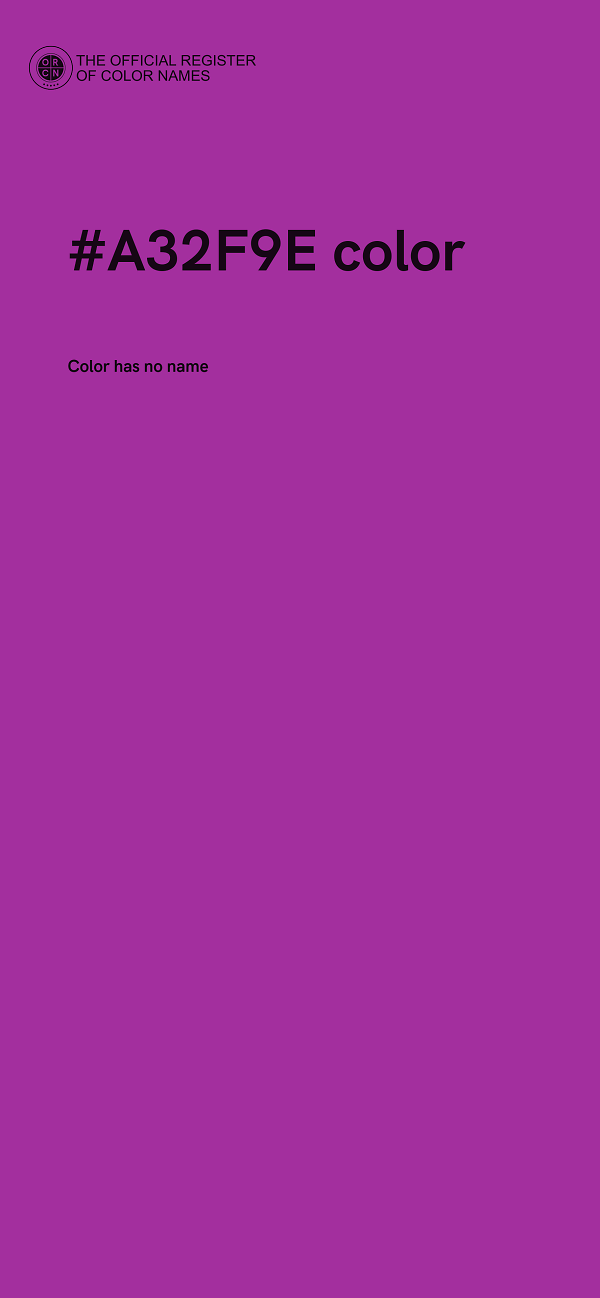 #A32F9E color image