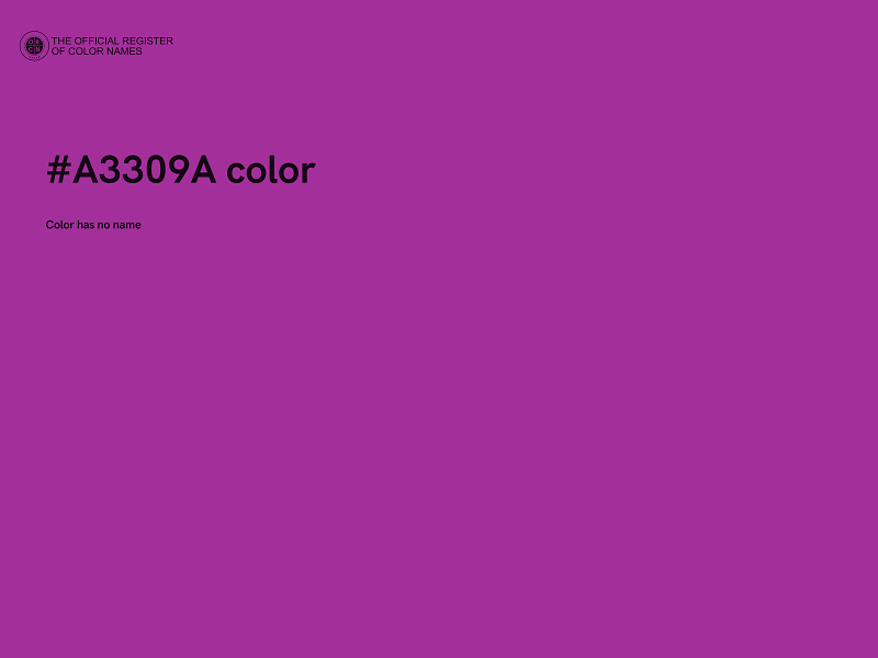 #A3309A color image