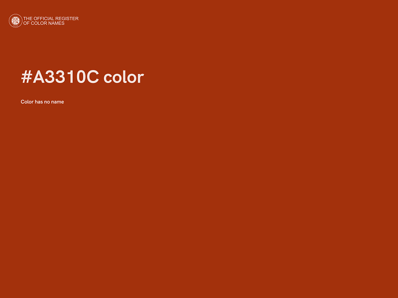 #A3310C color image