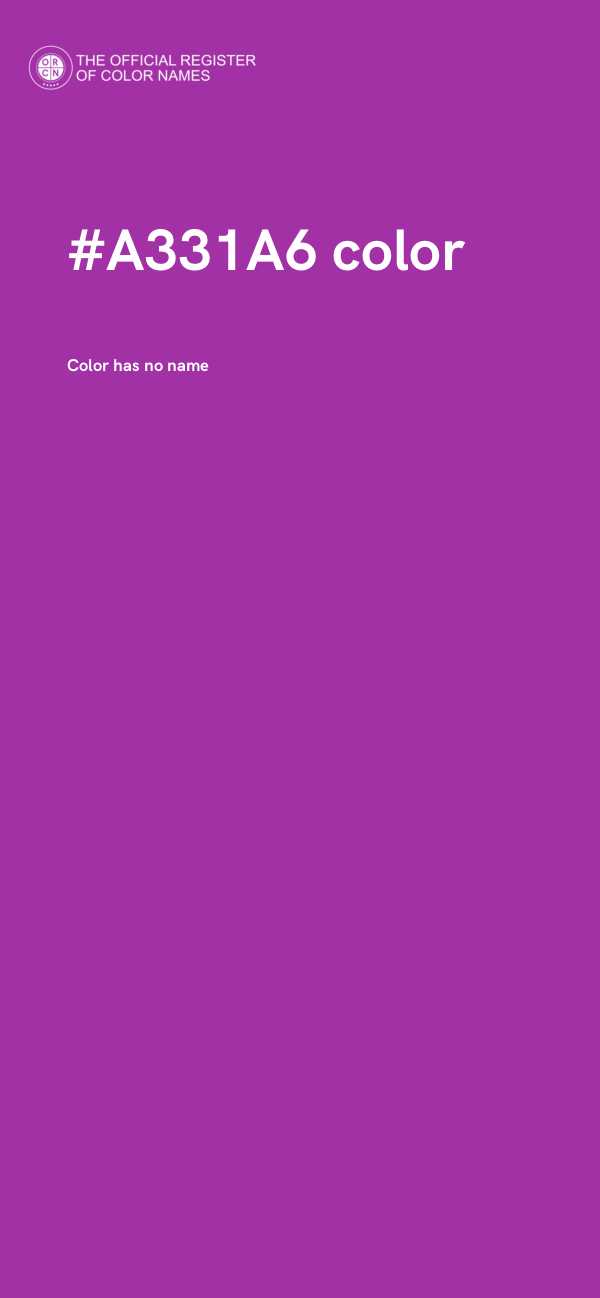 #A331A6 color image