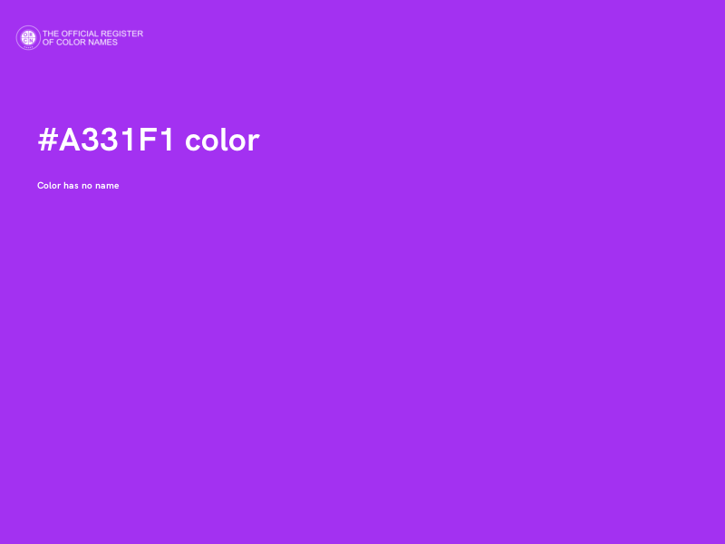 #A331F1 color image