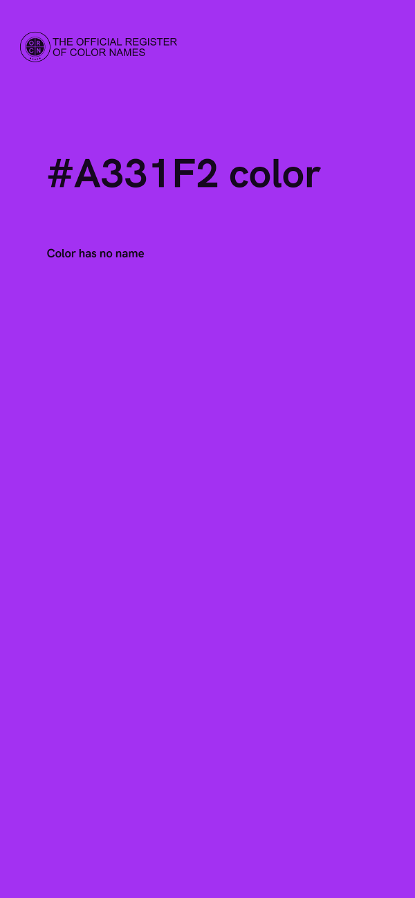#A331F2 color image