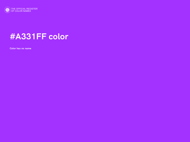 #A331FF color image
