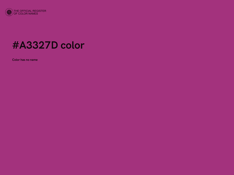 #A3327D color image