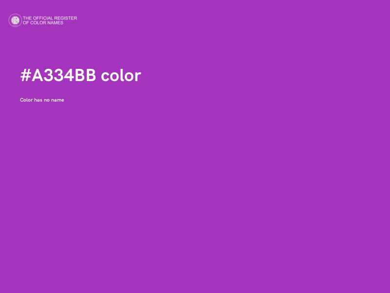 #A334BB color image