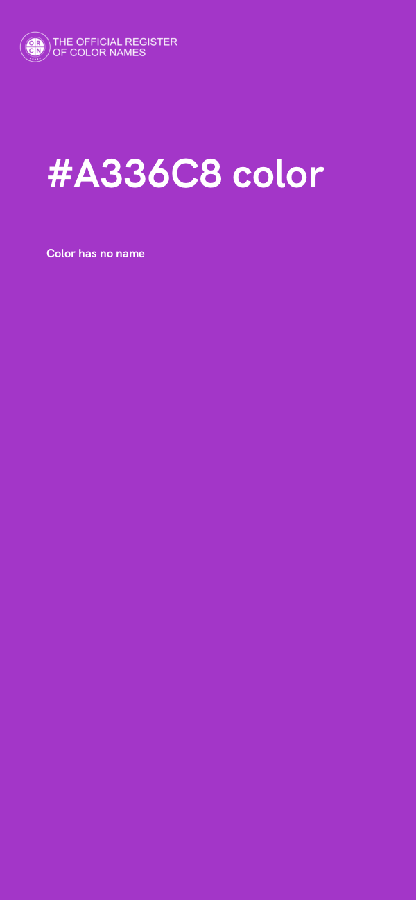#A336C8 color image