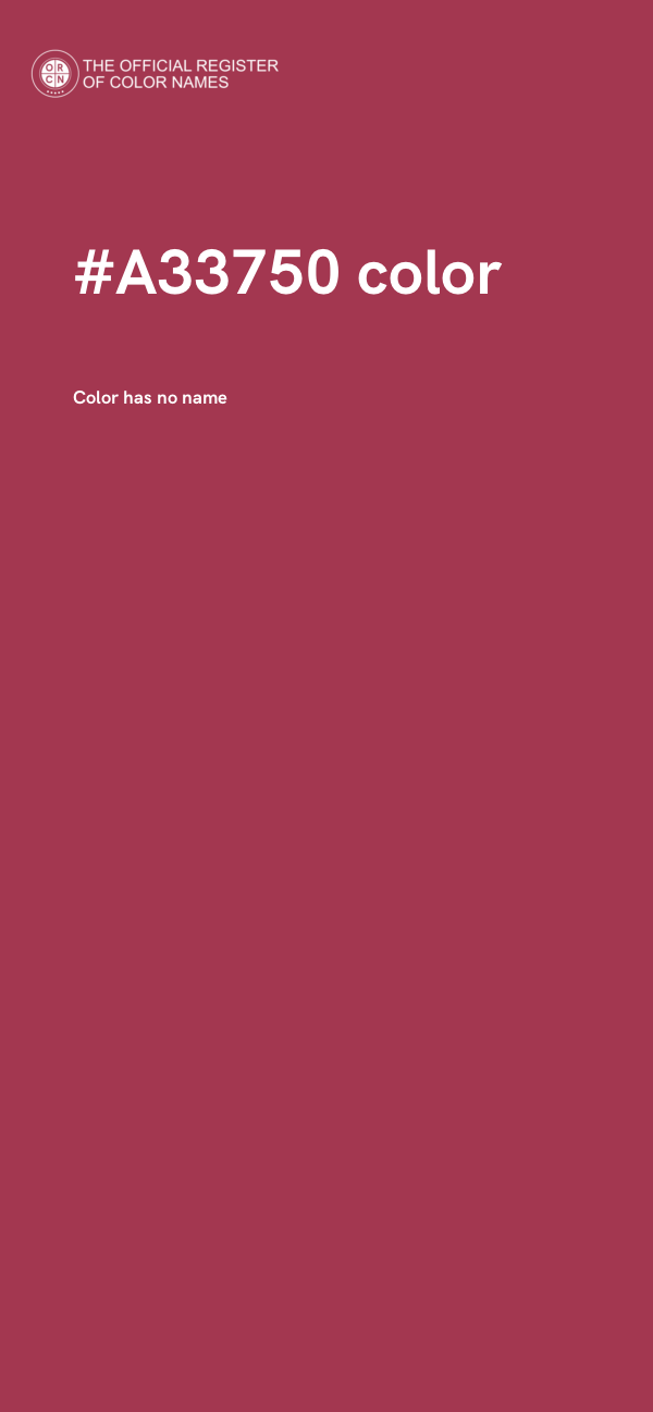 #A33750 color image