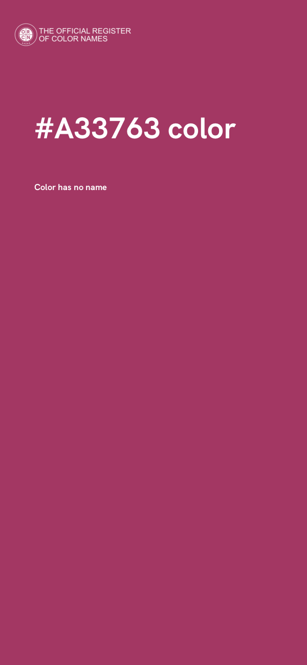 #A33763 color image