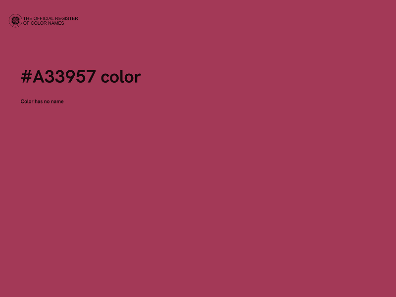 #A33957 color image