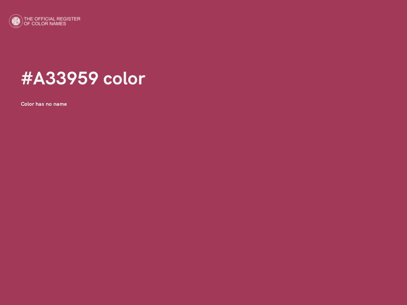 #A33959 color image