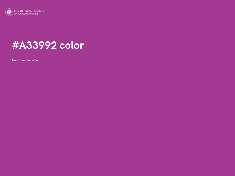 #A33992 color image