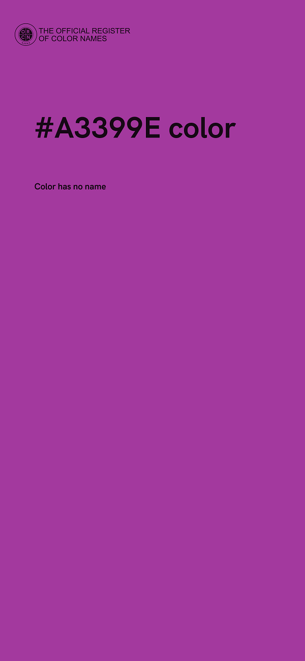 #A3399E color image