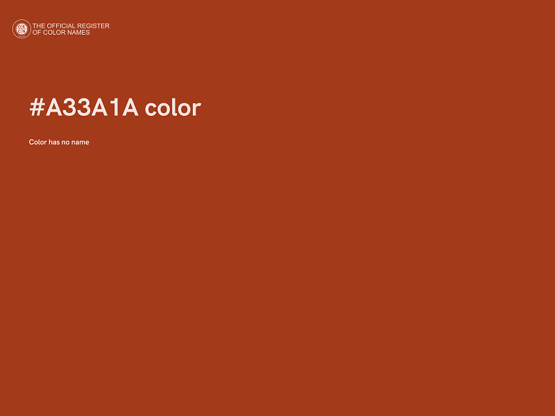 #A33A1A color image