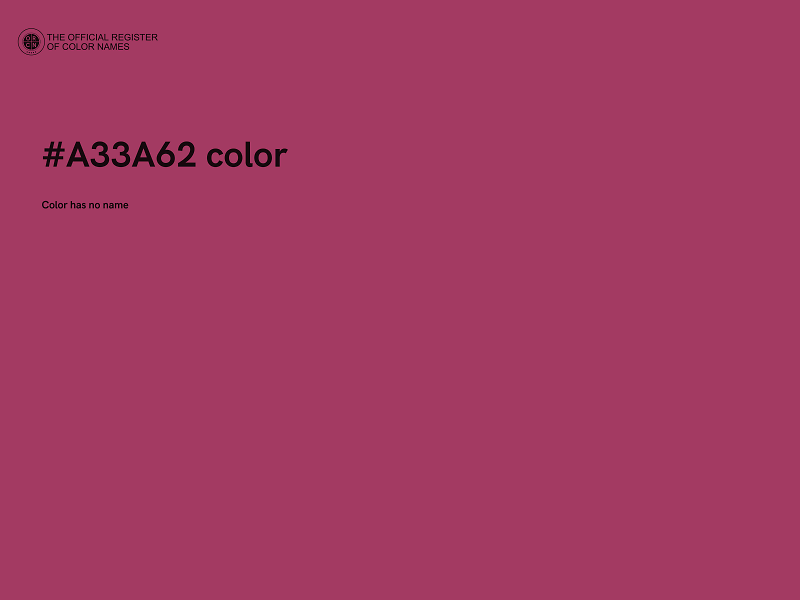 #A33A62 color image