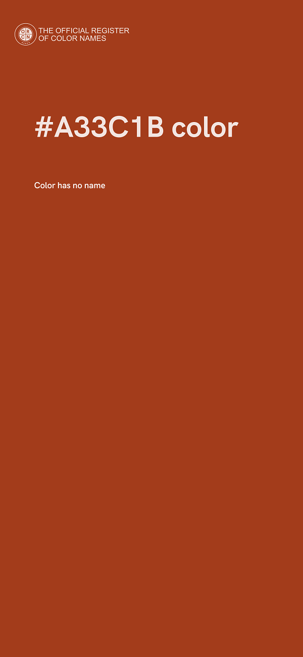 #A33C1B color image