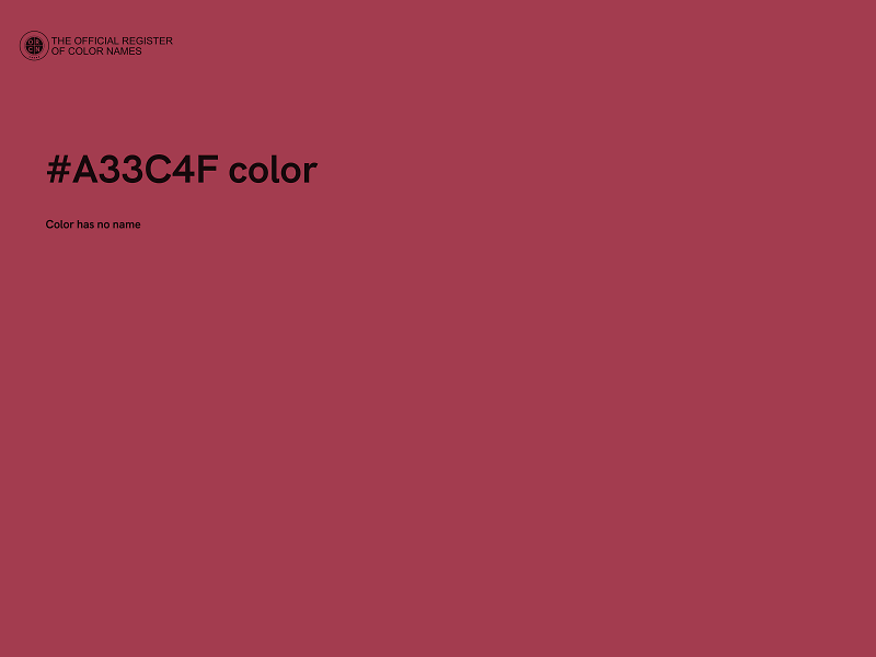 #A33C4F color image